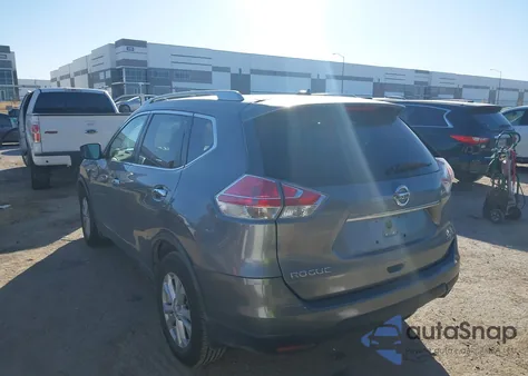 2015 Nissan Rogue Sv из США, поврежденный, VIN KNMAT2MT3FP559957